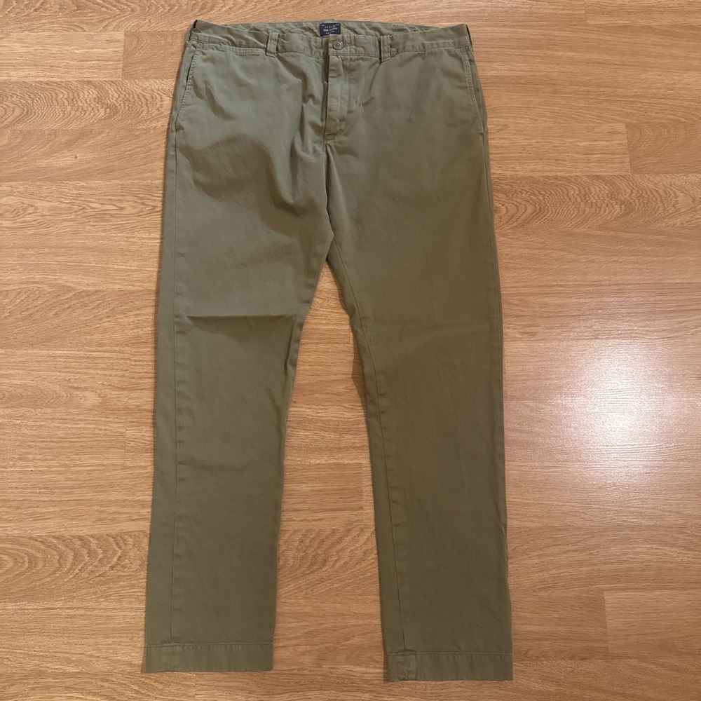 J Crew Pants Men's Olive 36x32 (Act 36x31) 484 Sun Faded Chinos Casual Preppy